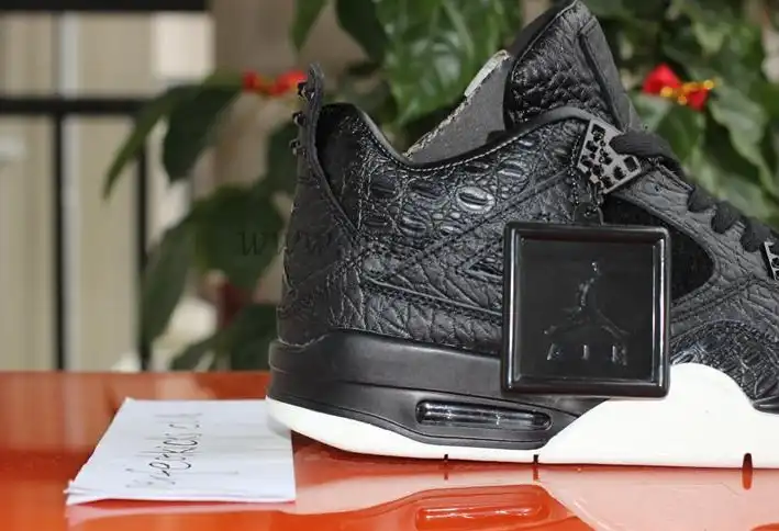 Authentic Air Jordan 4 Premium Black