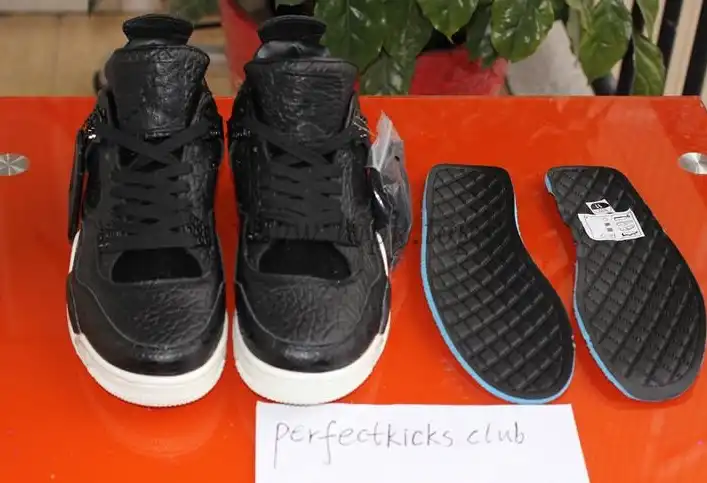 Authentic Air Jordan 4 Premium Black