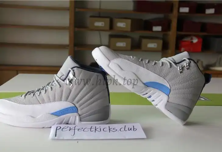 Air Jordan 12 Grey University Blue