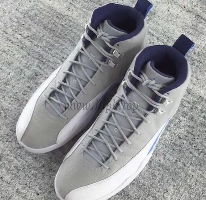 Authentic Air Jordan 12 GS Grey Blue