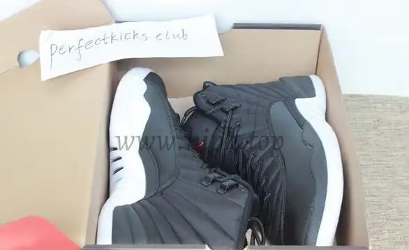 Authentic Air Jordan 12 “Black Nylon” Waterproof From PK