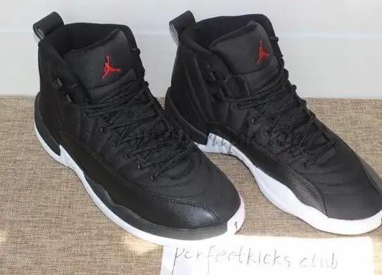 Authentic Air Jordan 12 “Black Nylon” Waterproof From PK