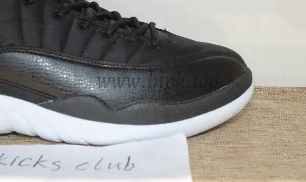 Authentic Air Jordan 12 “Black Nylon” Waterproof From PK