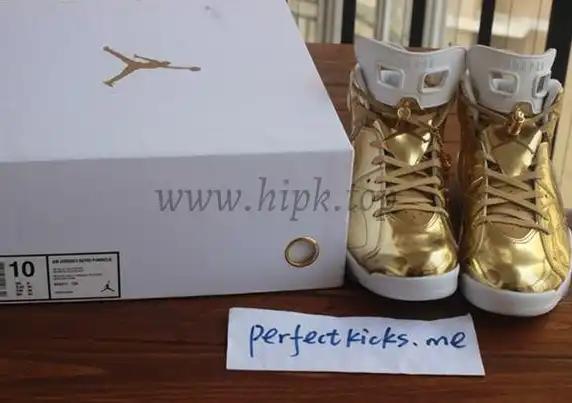 Authentic Air Jordan 6 Gold Pinnacle