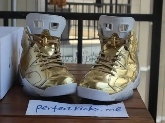 Authentic Air Jordan 6 Gold Pinnacle