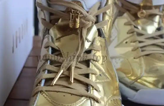 Authentic Air Jordan 6 Gold Pinnacle