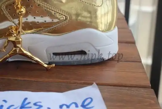 Authentic Air Jordan 6 Gold Pinnacle