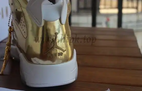 Authentic Air Jordan 6 Gold Pinnacle