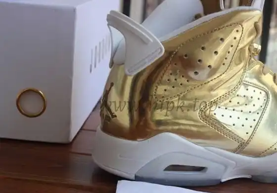 Authentic Air Jordan 6 Gold Pinnacle