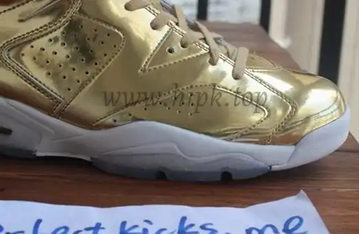 Authentic Air Jordan 6 Gold Pinnacle