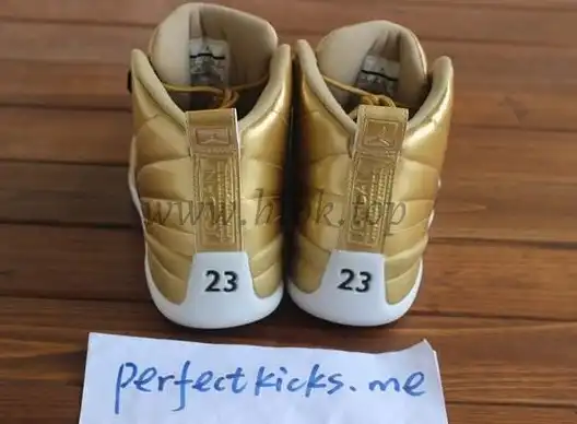 Authentic Air Jordan 12 Gold Pinnacle