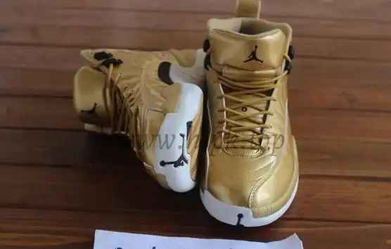 Authentic Air Jordan 12 Gold Pinnacle