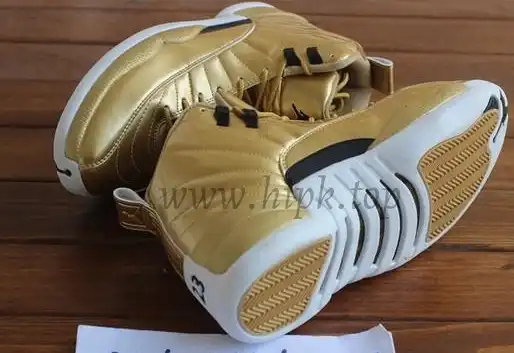 Authentic Air Jordan 12 Gold Pinnacle