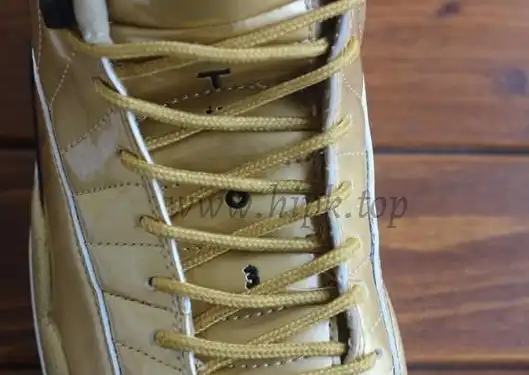 Authentic Air Jordan 12 Gold Pinnacle