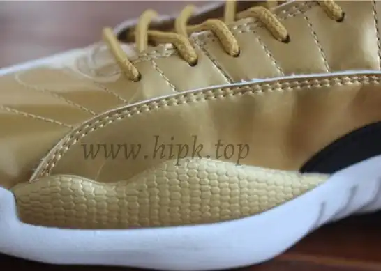 Authentic Air Jordan 12 Gold Pinnacle