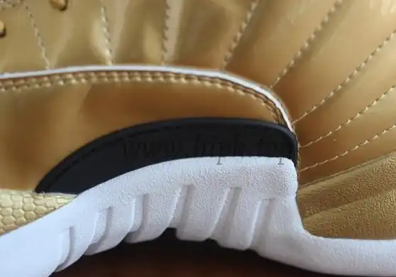 Authentic Air Jordan 12 Gold Pinnacle