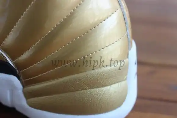 Authentic Air Jordan 12 Gold Pinnacle