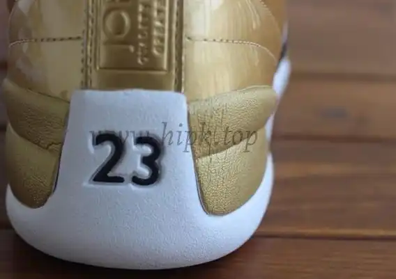 Authentic Air Jordan 12 Gold Pinnacle