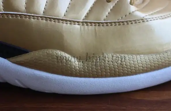 Authentic Air Jordan 12 Gold Pinnacle