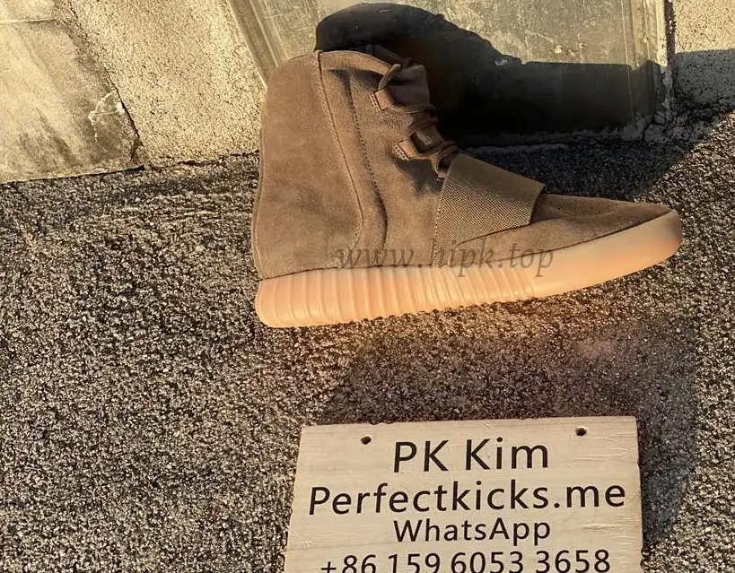 PK God Yeezy 750 Chocolate Brown real suede and shape (real quality)