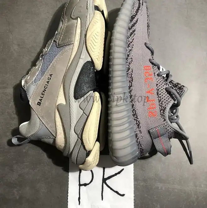 PK God Yeezy 350 V2 DGH Solid Grey WITH REAL PREMEKNIT FROM HUAYIYI WHICH OFFER PRIMEKNIT TO ADIDAS DIRECTLY