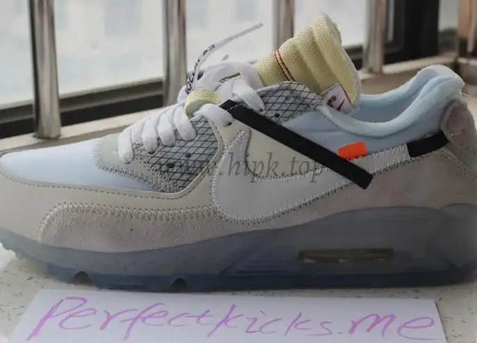 OFF WHITE AIR MAX 90 AA7293-100VIRGIL ABLOH SAIL WHITE BEST VERSION