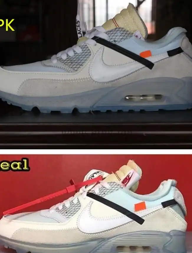 OFF WHITE AIR MAX 90 AA7293-100VIRGIL ABLOH SAIL WHITE BEST VERSION