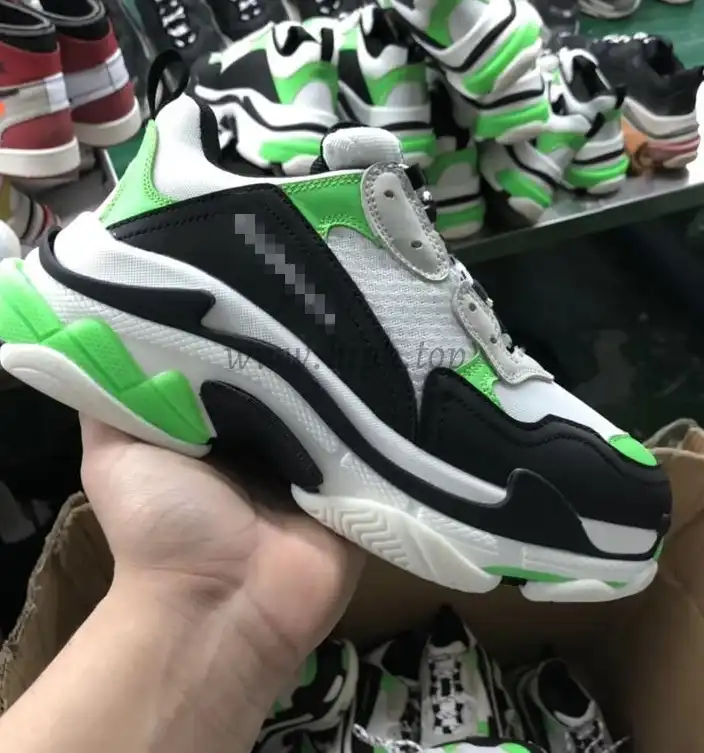 God Mr Porter Exclusive Triple S Neon Green