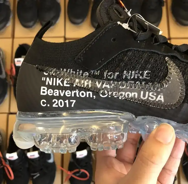 PK God OFF–WHITE x Nike Air VaporMax “Black” ready to ship