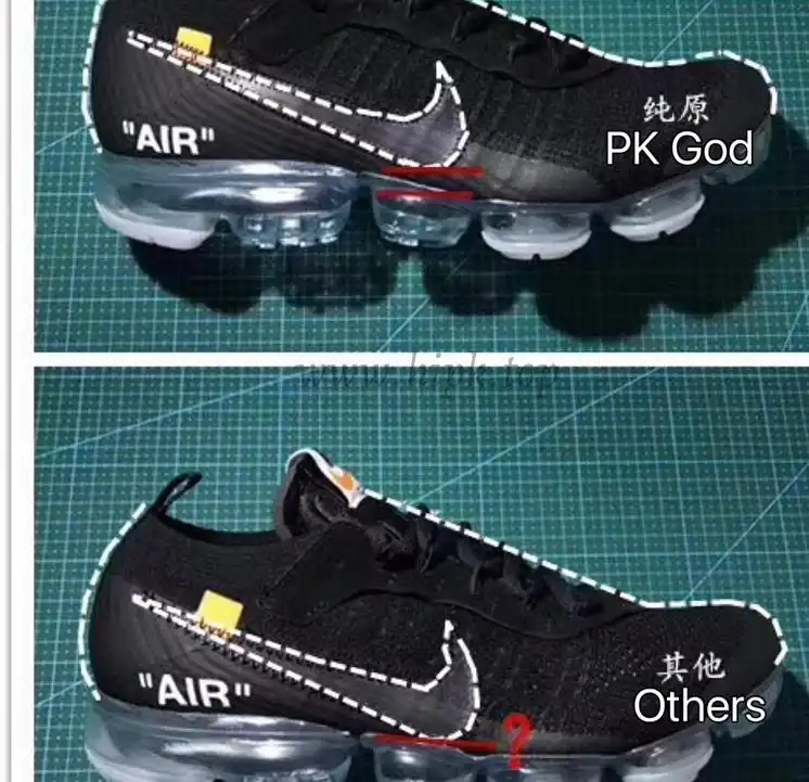 PK God OFF–WHITE x Nike Air VaporMax “Black” ready to ship