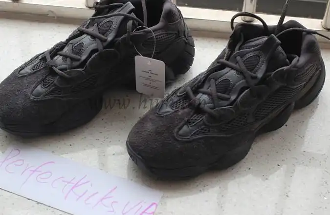 God Yeezy 500 Shadow Black retail sample version ready to ship