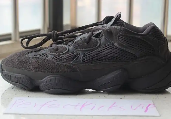 God Yeezy 500 Shadow Black retail sample version ready to ship