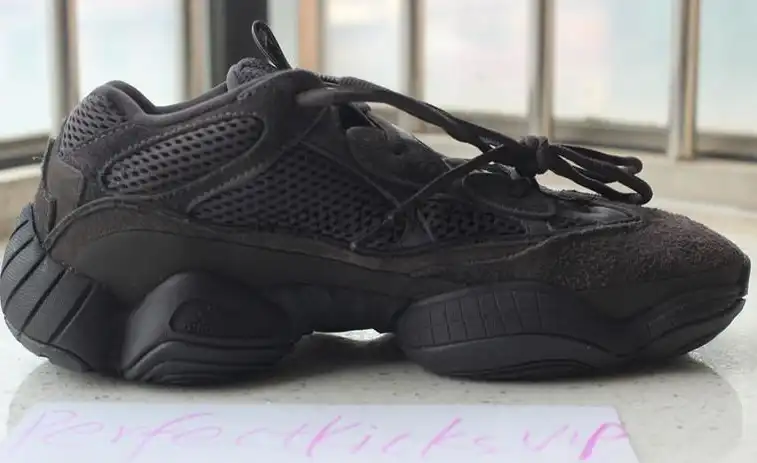 God Yeezy 500 Shadow Black retail sample version ready to ship