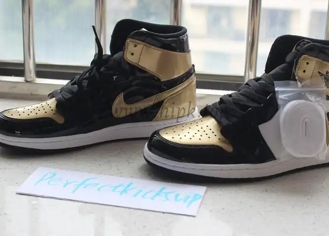 PK God Air Jordan 1 Gold toe best version