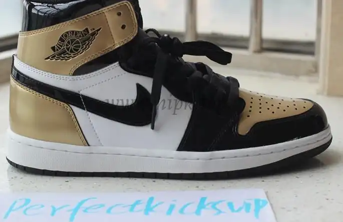 PK God Air Jordan 1 Gold toe best version