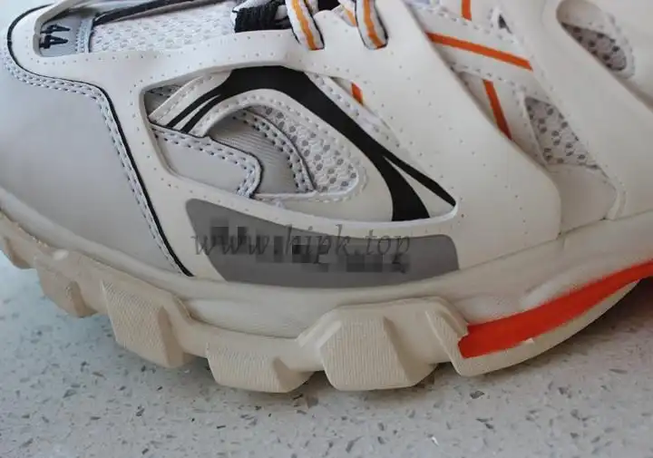 PK God exclusive Balencia Paris Track SneakersWhite Orange best version ready to ship