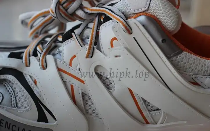 PK God exclusive Balencia Paris Track SneakersWhite Orange best version ready to ship