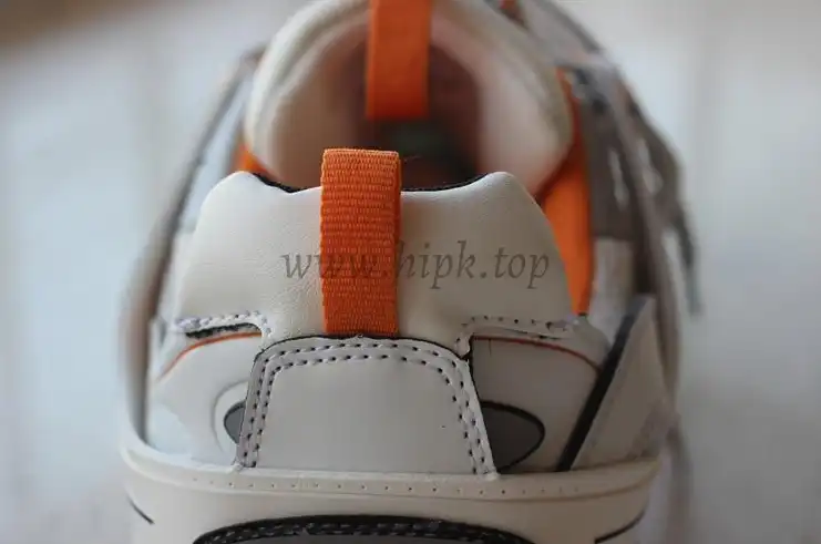 PK God exclusive Balencia Paris Track SneakersWhite Orange best version ready to ship