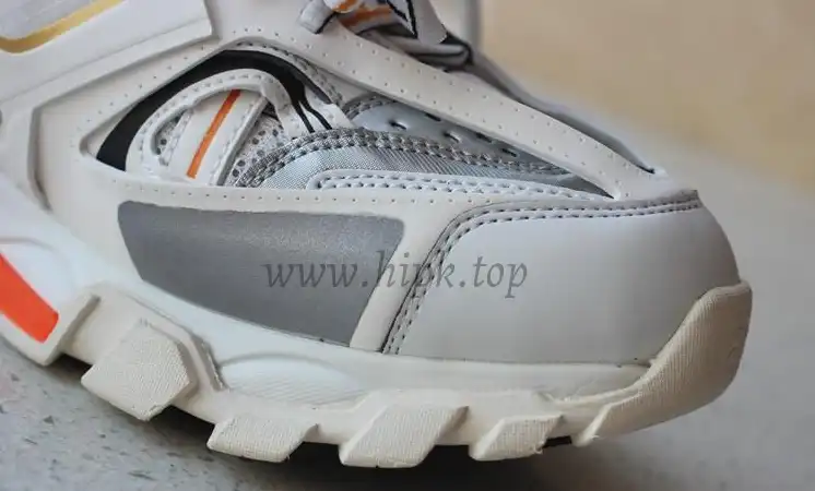 PK God exclusive Balencia Paris Track SneakersWhite Orange best version ready to ship