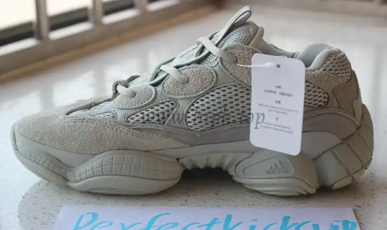 God Yeezy 500 Salt EE7287 retail sample version ready