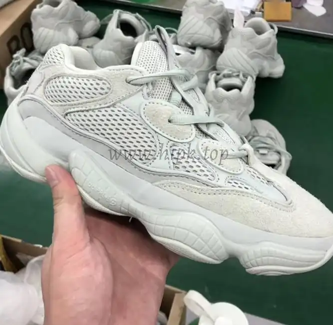 God Yeezy 500 Salt EE7287 retail sample version ready