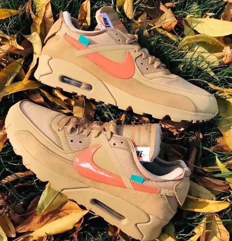 PK GOD Off-White x Nike Air Max 90 Desert Ore ready to ship