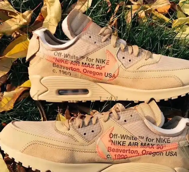 PK GOD Off-White x Nike Air Max 90 Desert Ore ready to ship