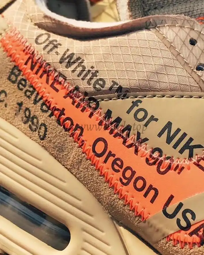 PK GOD Off-White x Nike Air Max 90 Desert Ore ready to ship