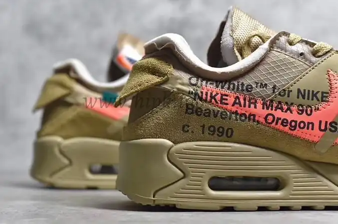 PK GOD Off-White x Nike Air Max 90 Desert Ore ready to ship