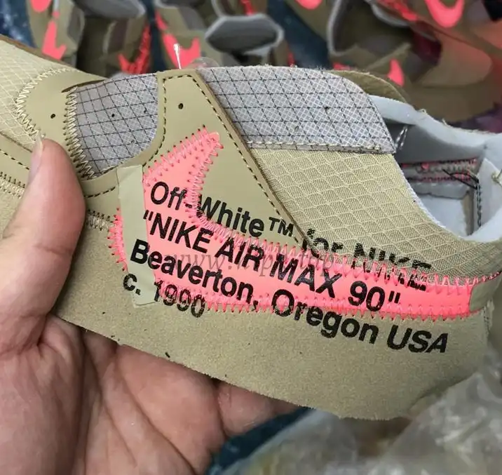 PK GOD Off-White x Nike Air Max 90 Desert Ore ready to ship