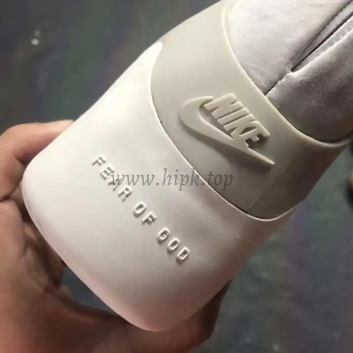 EXCLUSIVE RETAIL PK GOD NIKE AIR FEAR OF GOD 1 LIGHT BONE BLACK AR4237-002 READY TO SHIP