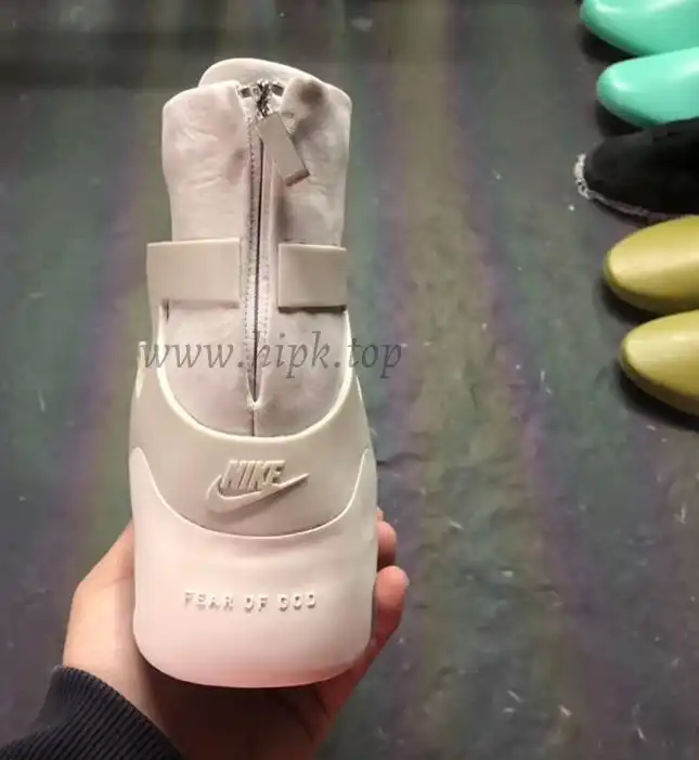 EXCLUSIVE RETAIL PK GOD NIKE AIR FEAR OF GOD 1 LIGHT BONE BLACK AR4237-002 READY TO SHIP