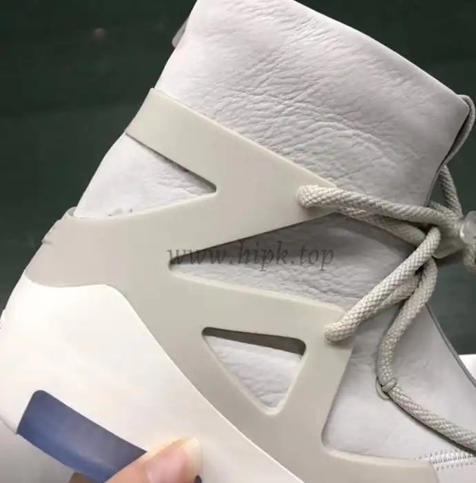 EXCLUSIVE RETAIL PK GOD NIKE AIR FEAR OF GOD 1 LIGHT BONE BLACK AR4237-002 READY TO SHIP