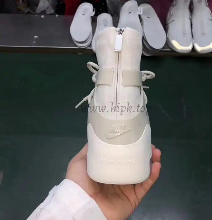 EXCLUSIVE RETAIL PK GOD NIKE AIR FEAR OF GOD 1 LIGHT BONE BLACK AR4237-002 READY TO SHIP